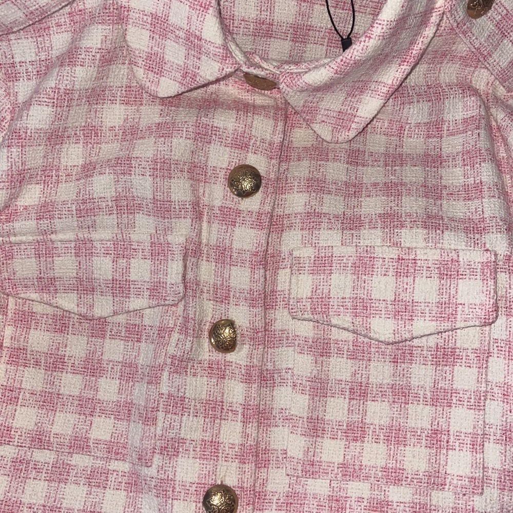 Blazer light pink and creme color only wore once